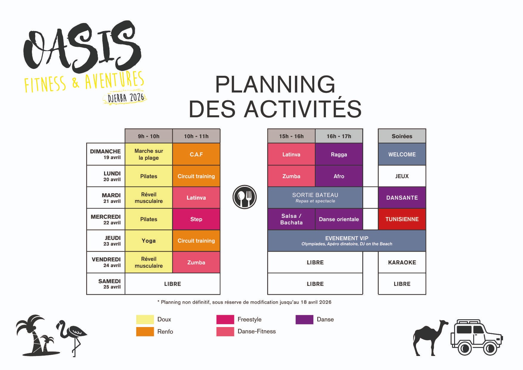 Séjour sportif Djerba