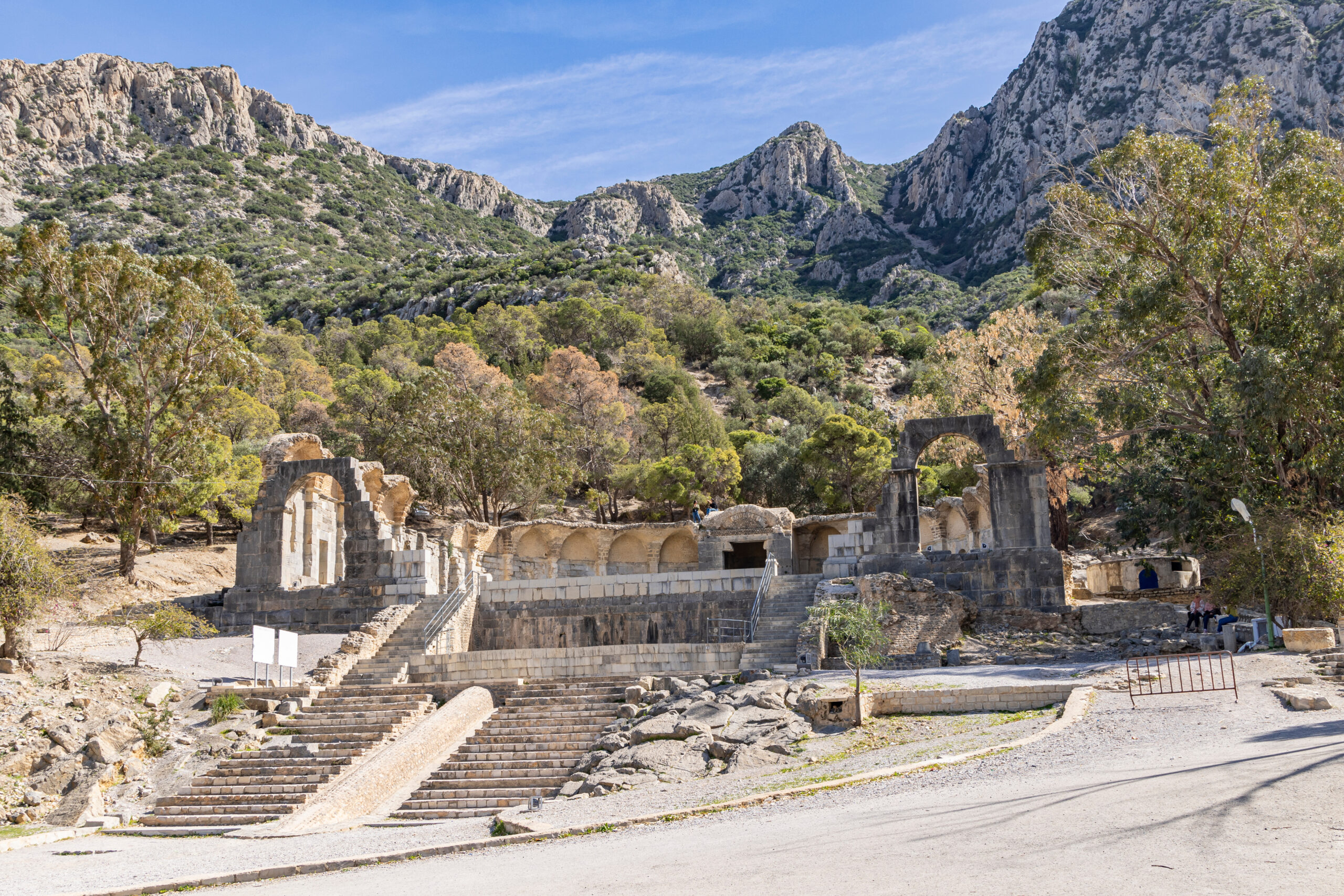Ruins of the Roman Water Temple in Zaghouan, Tunisia. excursion Star Wars Oasis Fitness Tozeur