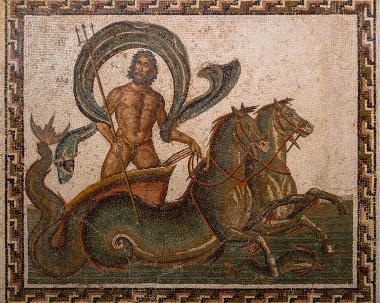 One of the ancient mosaics